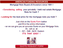 Tablet Screenshot of americanfunding.net